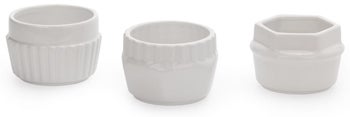 Filiżanki Machine (3-set) Ø9x6 cm białe – obraz-1