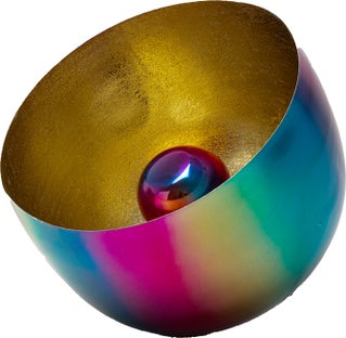 Rainbow lattiavalaisin, kulta, Ø35cm – kuva-1.