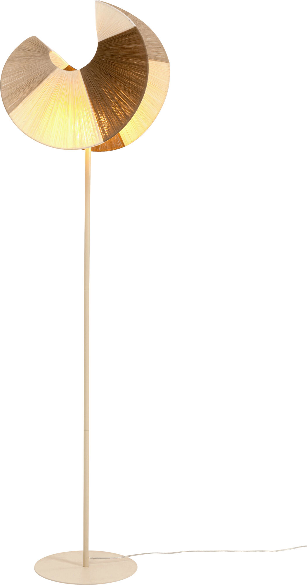 Lampa podłogowa Sella 160cm beżowa – obraz-1