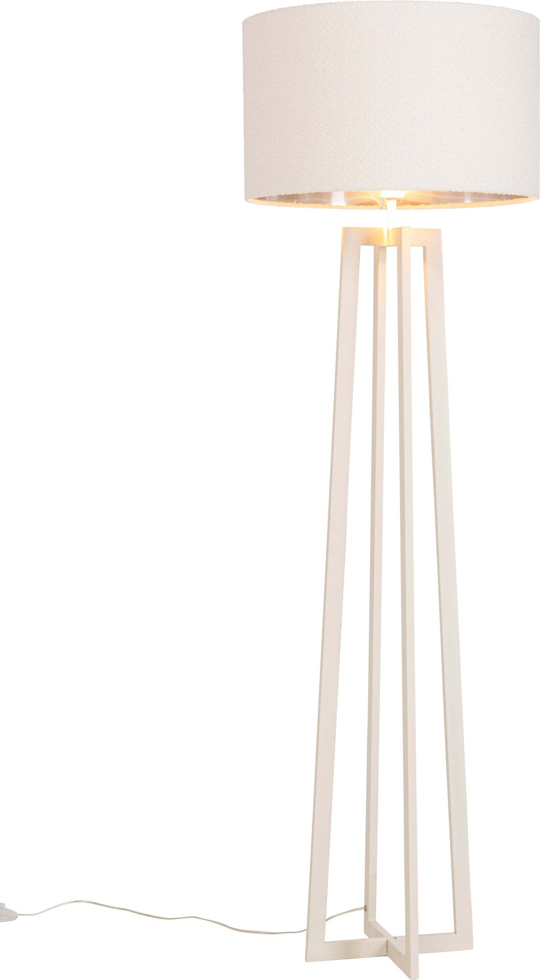 Lampa podłogowa Timon greige 160cm – obraz-1