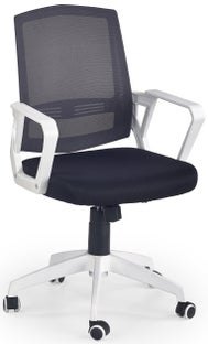 Fotel biurowy czarno-biały 57/94-104 cm – obraz-1