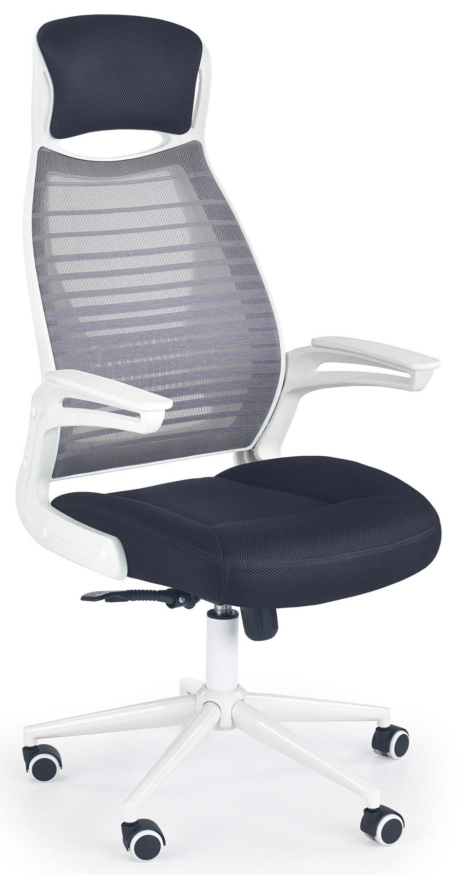 Fotel biurowy Franklin 62x116 cm czarno-biały – obraz-1