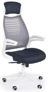 Fotel biurowy Franklin 62x116 cm czarno-biały – obraz-1