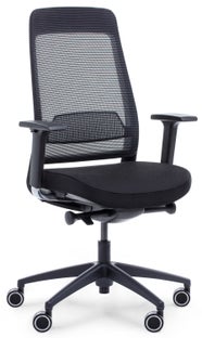 Fotel biurowy Shine 67x115 cm czarny – obraz-1