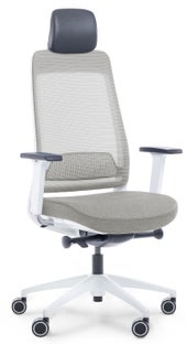 Fotel biurowy Shine 67x132 cm szaro-biały – obraz-1