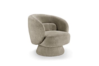 Fotel BOSSA NOVA obrotowy 360° tkanina bukla taupe – grafika-1.