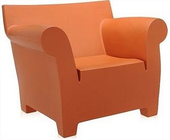 Fotel Bubble Club 102x75 cm pomarańczowy – obraz-1