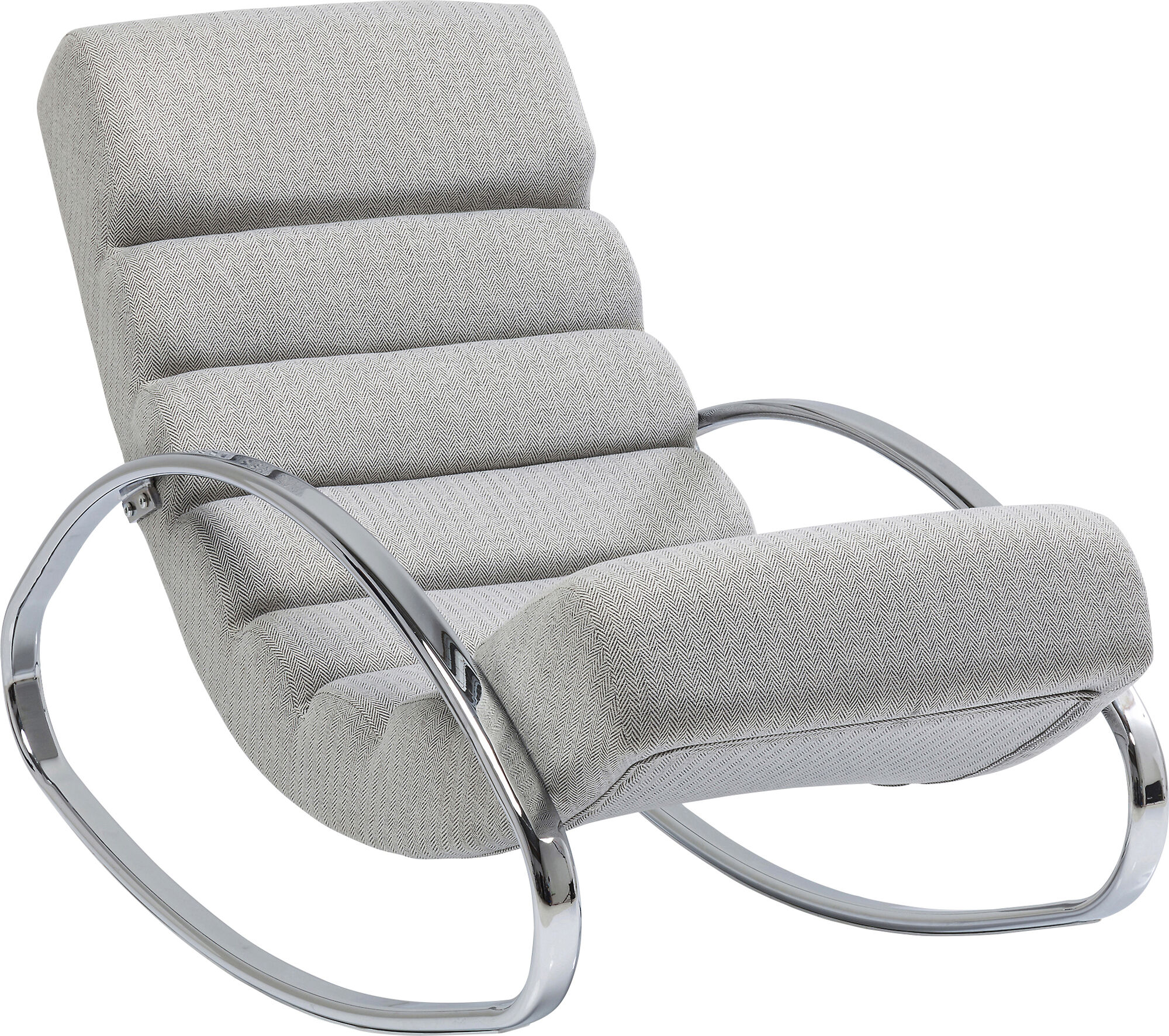 POLTRONA A DONDOLO MANHATTAN GRIGIO-BEIGE KARE