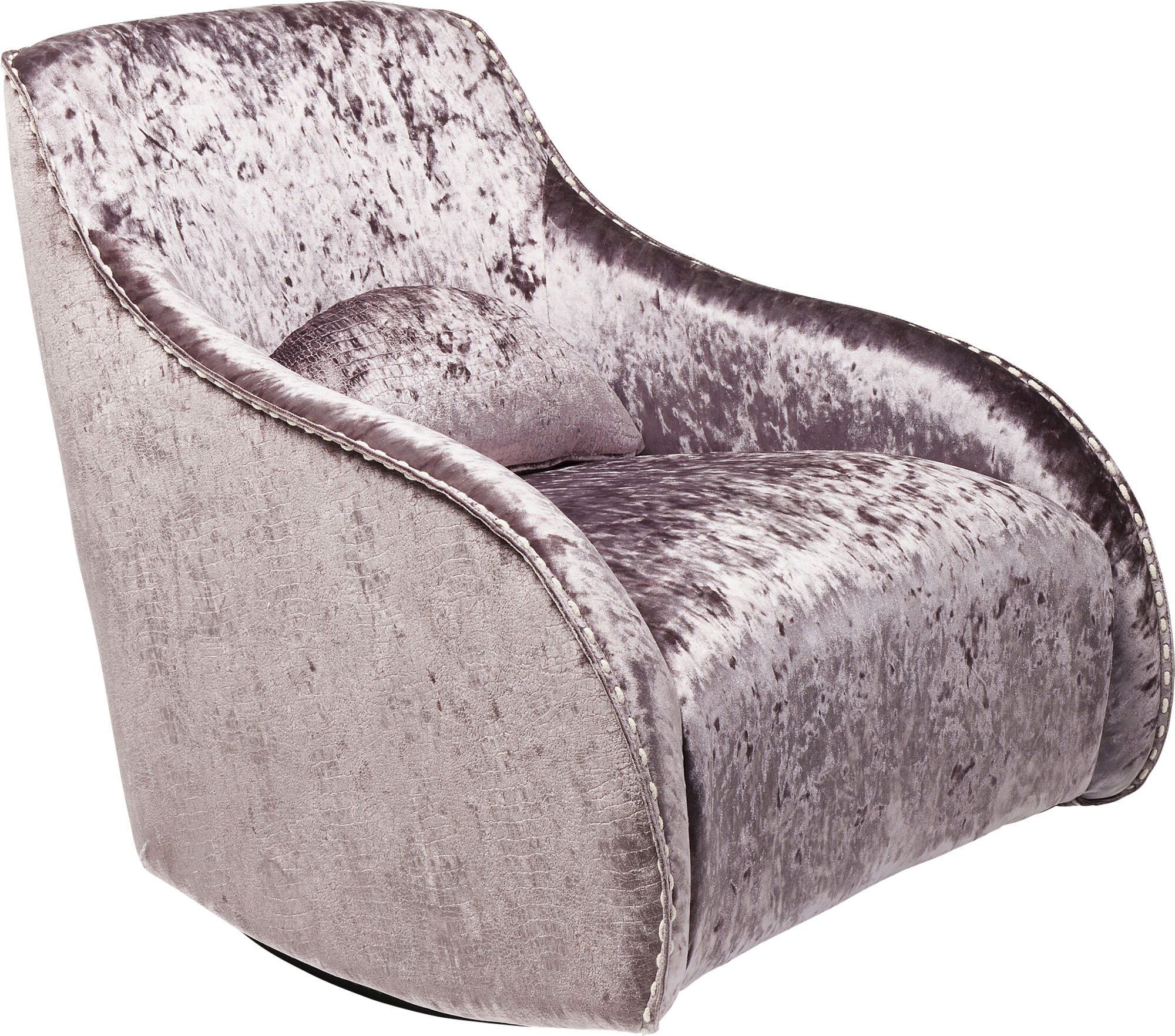 Fotel bujany Swing Ritmo Diva 76x83 cm szary – obraz-1