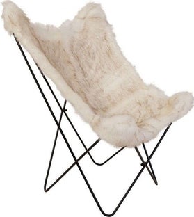 Fotel Butterfly 73x104 cm beżowy – obraz-1