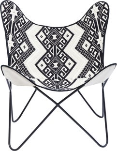 Fotel Butterfly Ethno 64x73 cm – obraz-1