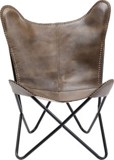 Fotel California 70x93 cm ciemnobrązowy - skóra naturalna – grafika-1.