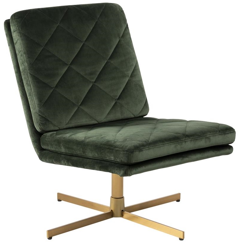 Fotel Gaspar 60x87 cm leśna zieleń – obraz-1