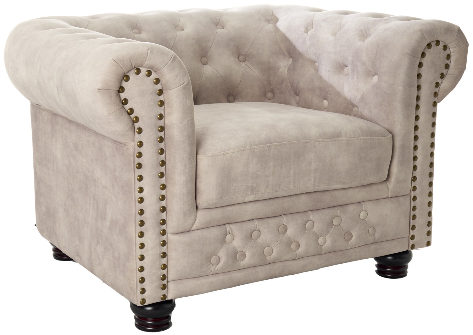 Fotel do salonu szampański z aksamitnego poliestru w stylu nowoczesnym – grafika-1.