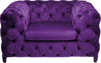 Fotel Desire 128x66 cm fioletowy – obraz-1