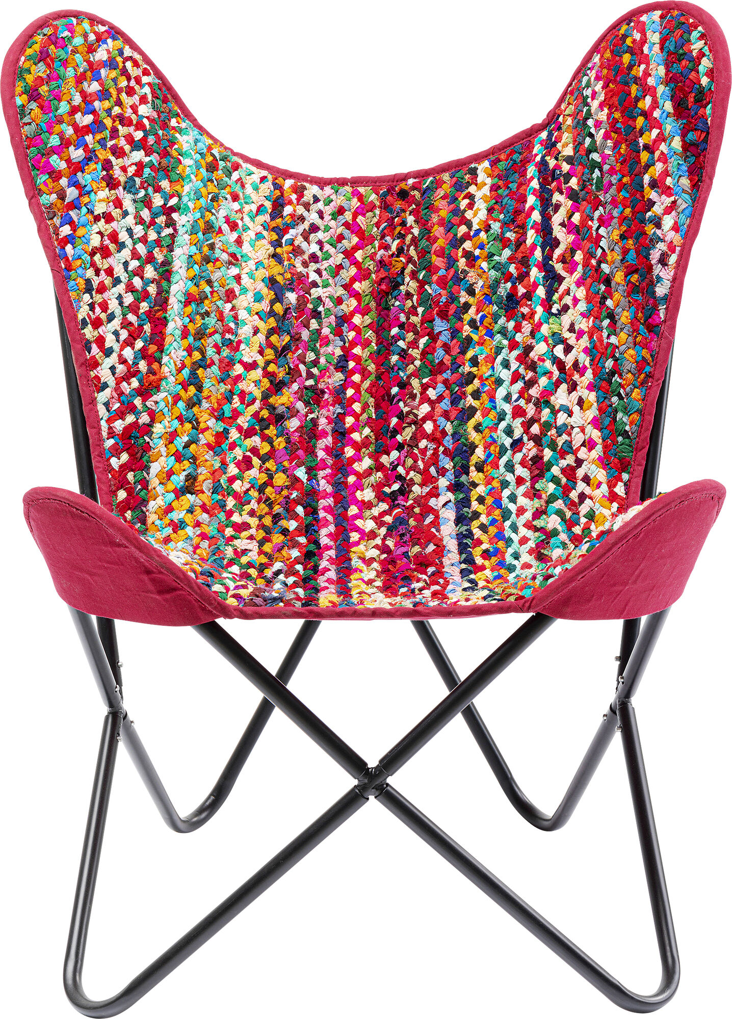 Fotel motyl kolorowy 70x93 cm nogi czarne – grafika-1.