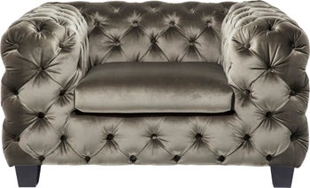 produkt: Fåtölj Desire - Khaki Sammet.
