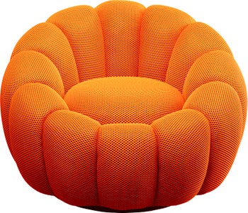 Sillón giratorio Peppo Bloom Naranja – Imagen-1.
