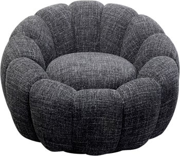 Sillón giratorio Peppo Bloom Melange Negro – Imagen-1.