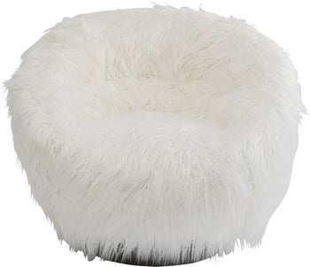 Fiffy pyörivä nojatuoli, valkoinen – kuva-1.