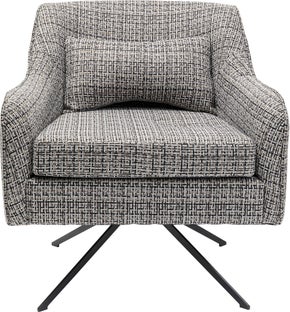 Fekete Fehér Iceland Forgó Fotel – kép-1.