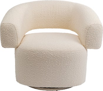 Sillón giratoria Maye crema – Imagen-1.