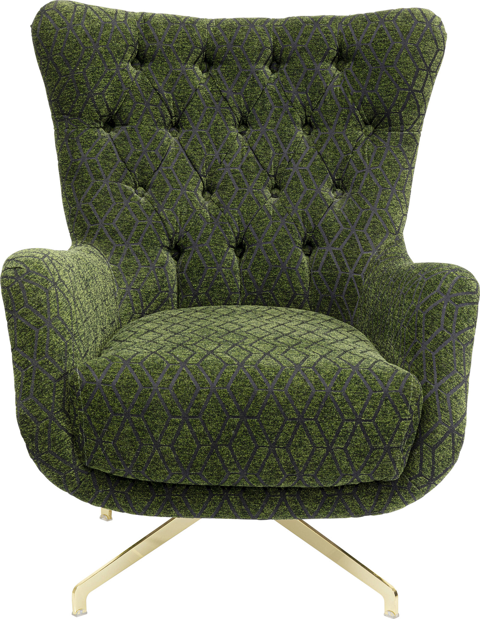 Sillón giratorio Bellini verde – Imagen-1.