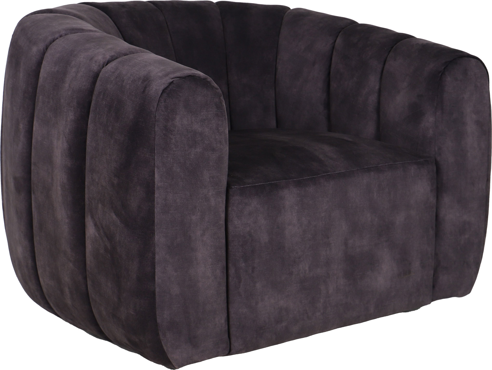 Fotel obrotowy z aksamitną tapicerką ciemnoszary stylowy i elegancki – grafika-1.