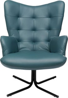 Въртящо се кресло Oscar Leather Blue – изображение-1.