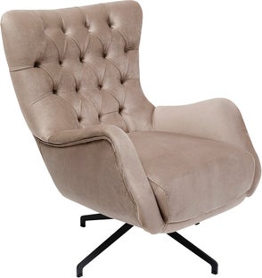 Sillón giratorio Bellini Velvet Beige – Imagen-1.