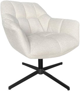 Fotel obrotowy z regulacją wysokości szampański nogi metalowe czarne 77x89 cm – grafika-1.