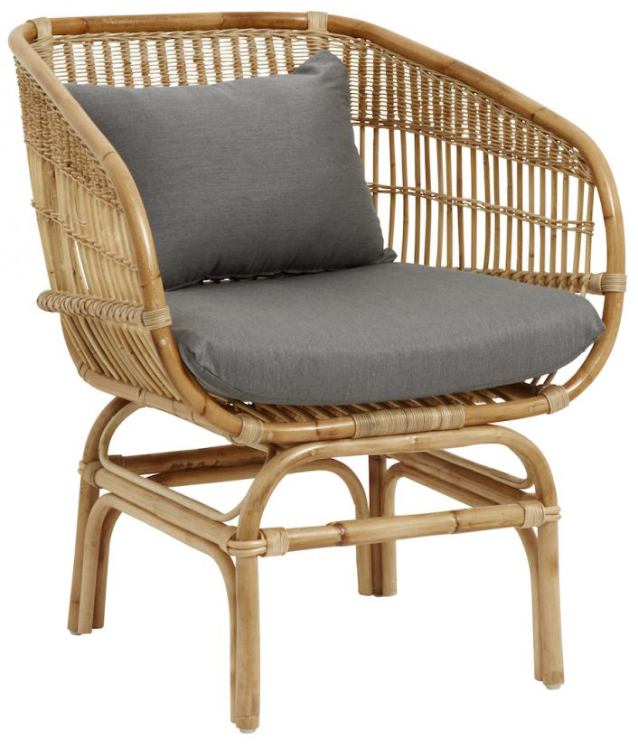 Fotel ogrodowy Anaiya 75x81 cm naturalny – obraz-1