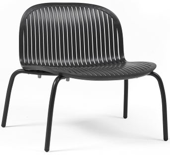 Fotel ogrodowy Ninfea Relax 82x74 cm antracytowy – obraz-1