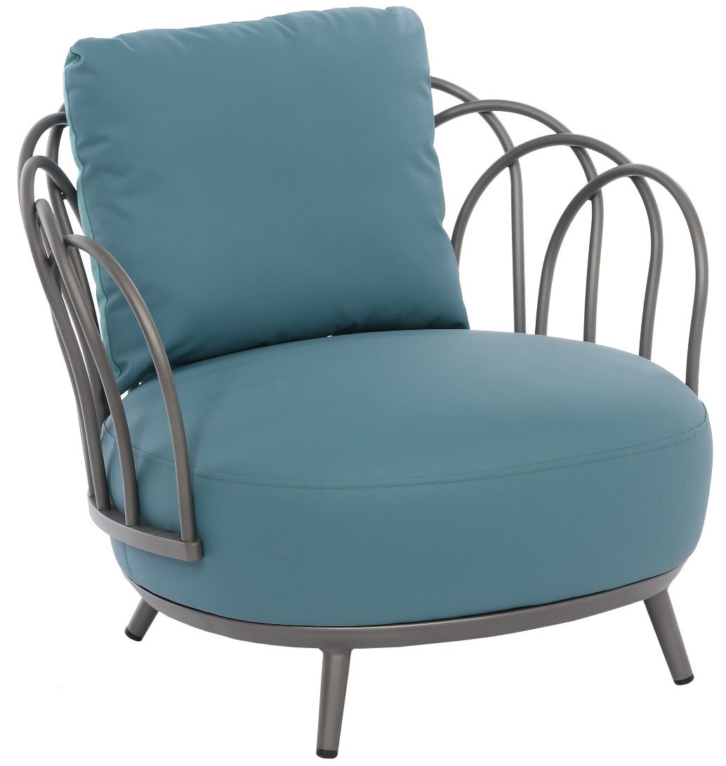 Fotel ogrodowy Rainbow 80x70 cm niebieski – obraz-1