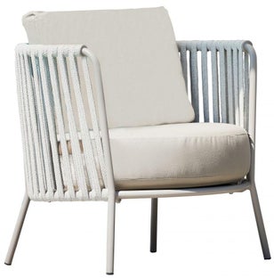 Fotel ogrodowy Sunderland Rope 74x68 cm taupe – obraz-1