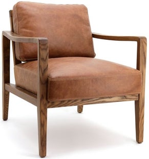 Fotel Olaf 68x77 cm koniakowy – obraz-1