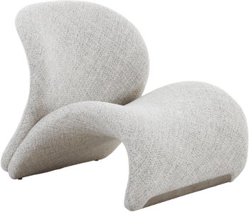 Fotel piaskowy beż nowoczesny organiczne kształty 84x77x73 cm – grafika-1.