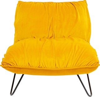 Fåtölj Port Pino - Gul Sammet – bild-1.