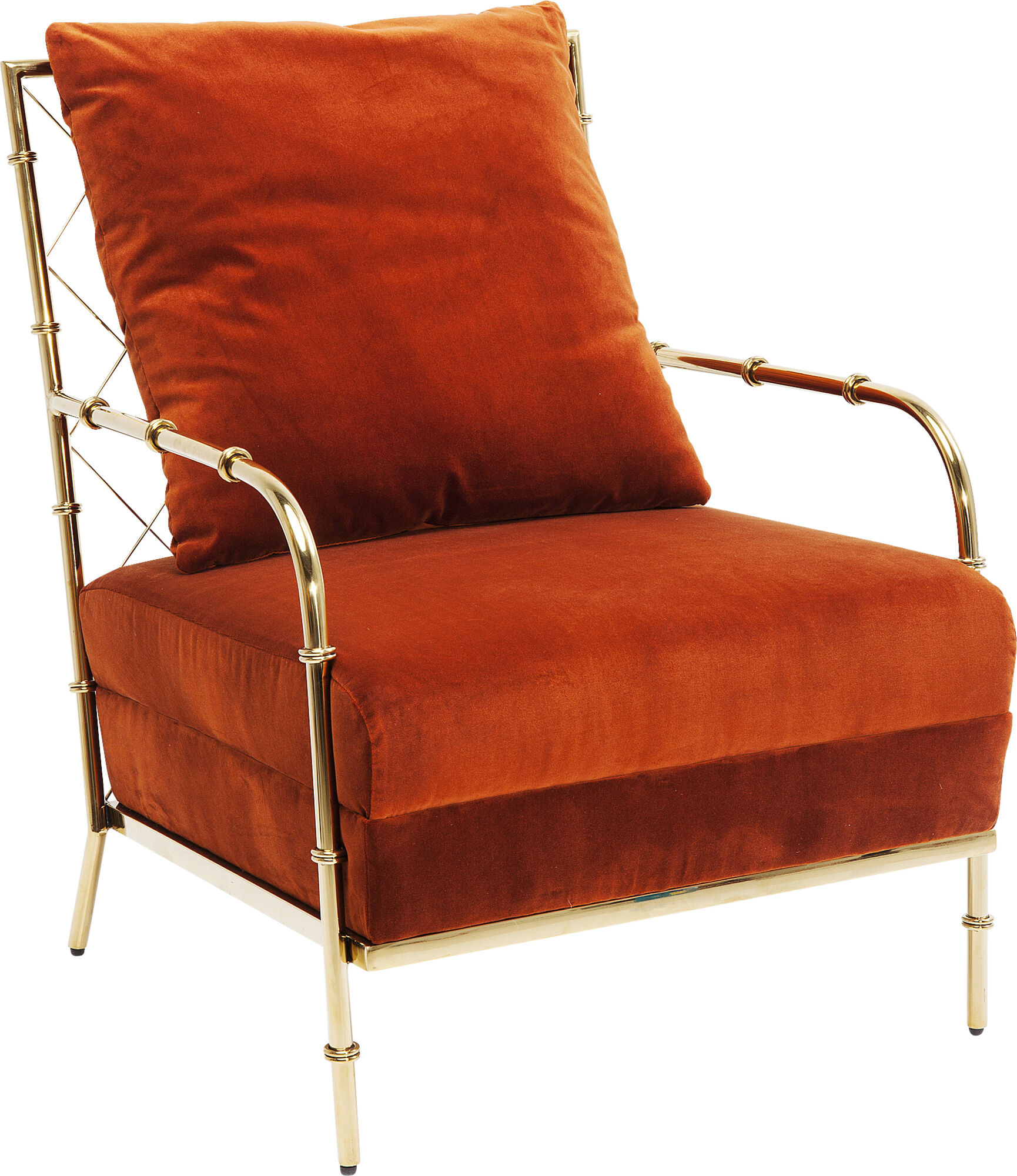 Fotel Regina 66x84 cm pomarańczowy – obraz-1