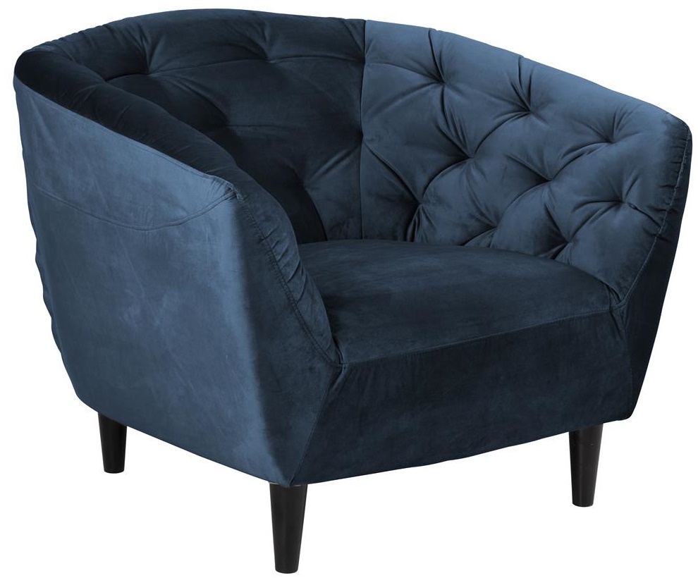 Fotel Ria 97x79 cm granatowy – obraz-1