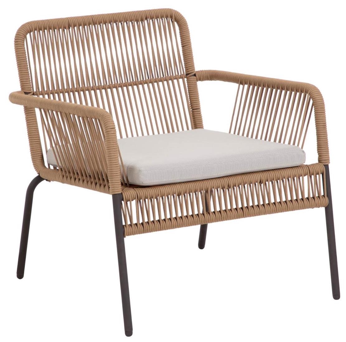 Fotel 70x73 cm beżowy – obraz-1