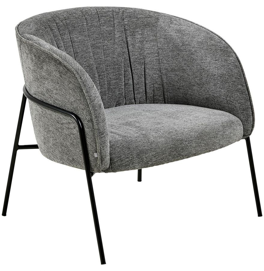 Fotel Gavette 74x71 cm antracytowy – obraz-1