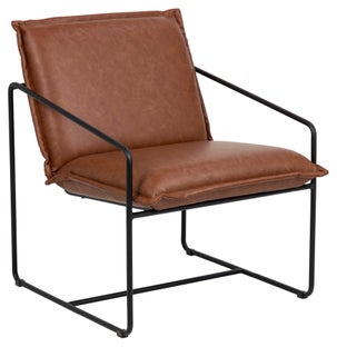 Fotel Labossiere 61x85 cm brązowe – obraz-1