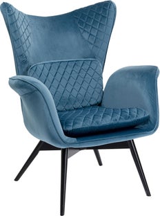 Fotel Tudor Velvet 78x100 cm niebiesko-zielony – grafika-1.