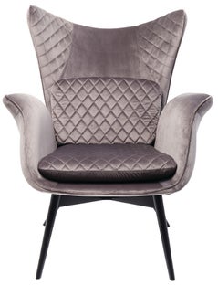 Sillón Tudor Velvet gris plata – Imagen-1.