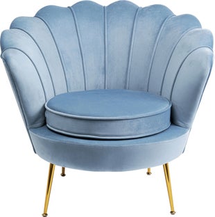 Poltrona Water Lily Celeste – immagine-1.
