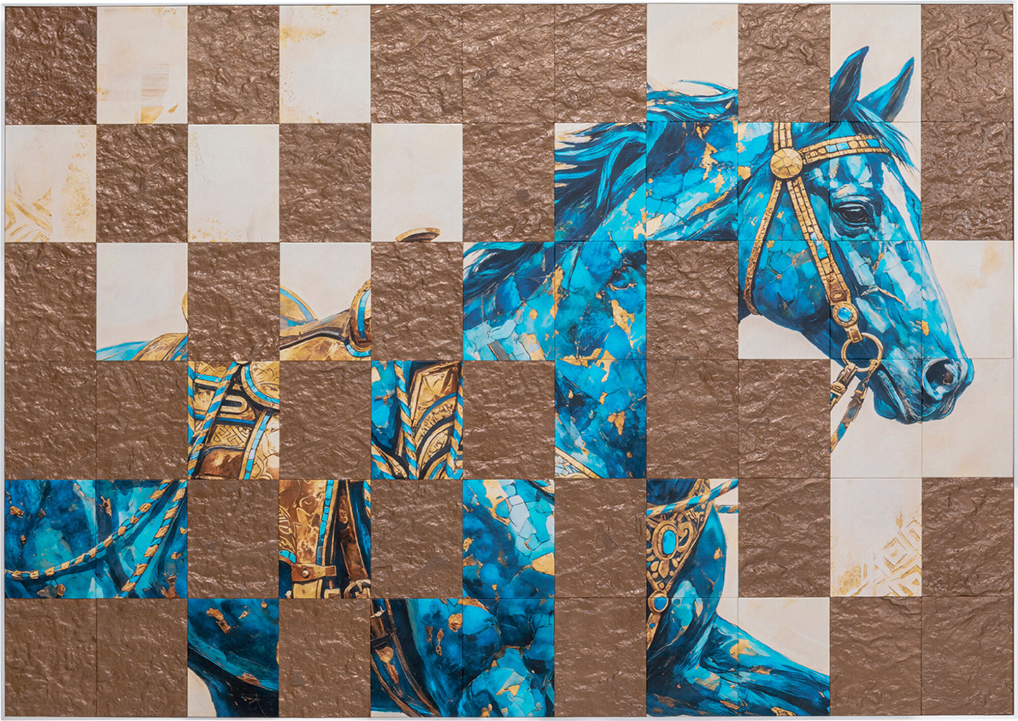 Slika sa ramom Checker Horse 164x115cm – slika-1.