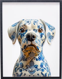 Slika sa ramom Dog Ornament 70x90cm – slika-1.