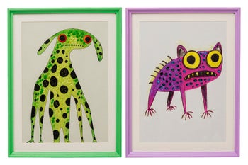 Cuadro enmarcado Fantasy Pet 32x42 cm (2/Set) – Imagen-1.