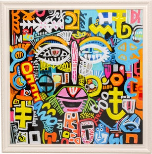 Slika sa ramom Muse Face 80x80cm – slika-1.